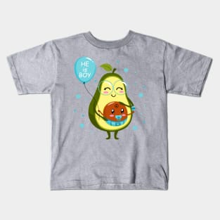 avocado mum boy Kids T-Shirt